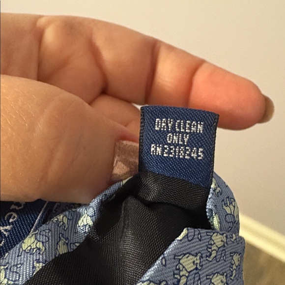Vineyard Vines Custom Collections Merrill Lynch Logo Baby Blue Silk Necktie Tie - Picture 6 of 14